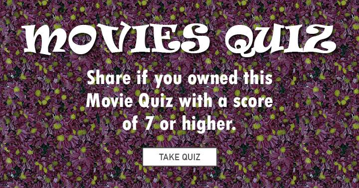 Banner for Pass this along if you aced the movie quiz.