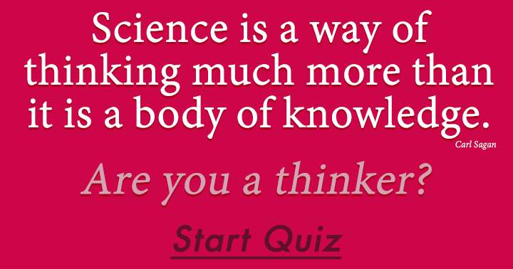 Banner for Science represents a mode of thought.