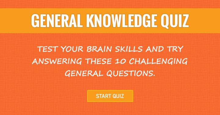 Banner for Challenge your mind by attempting to answer these 10 difficult general knowledge questions.