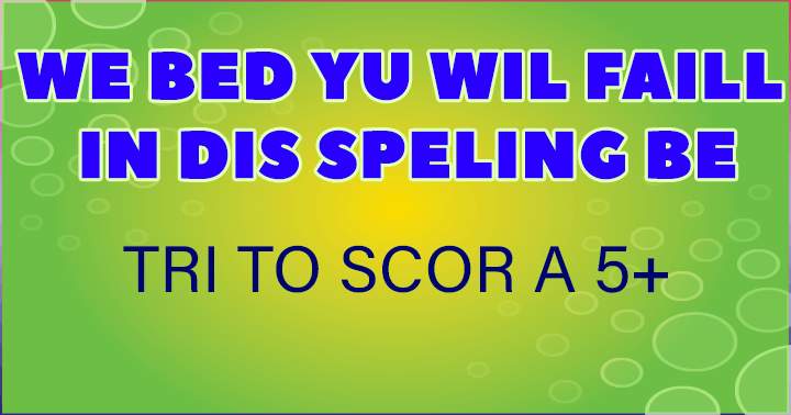 Banner for Orthography Contest