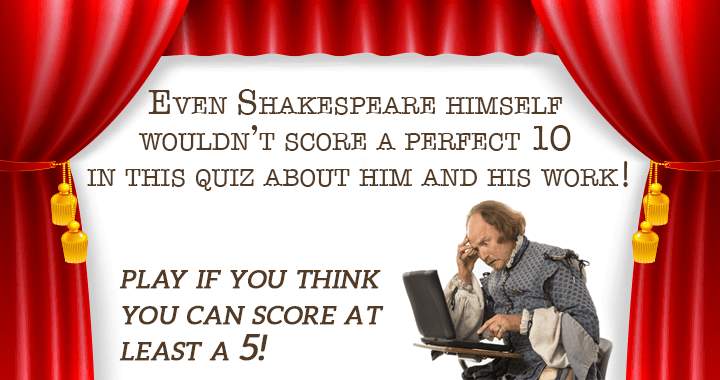 Banner for Quiz on Shakespeare