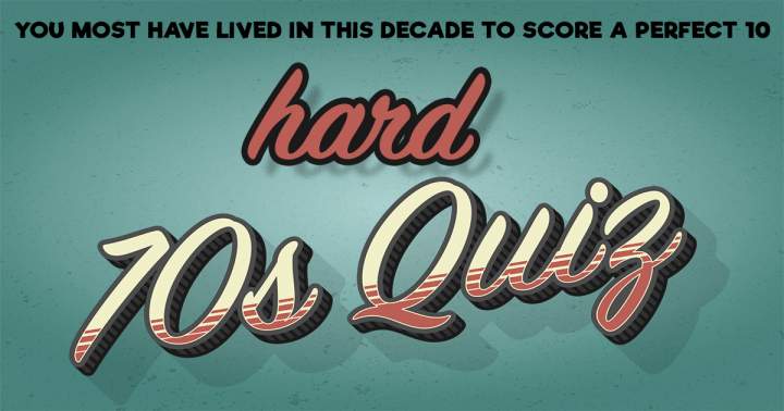 Banner for Tough 1970s Quiz