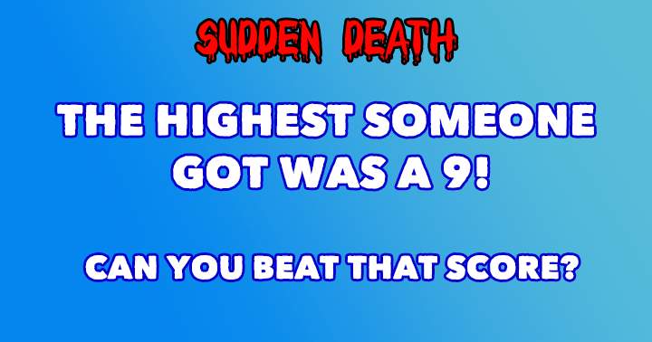 Banner for Food and Beverage Sudden Death Quiz