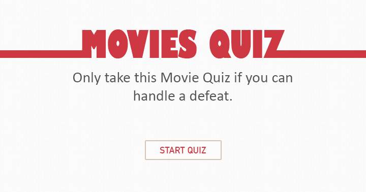 Banner for Only take this Quiz if you can you handle a defeat ?