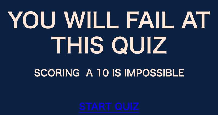 Banner for But we won't stop you if you still want to try this quiz. 