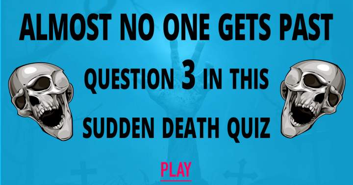 Banner for Sudden Death Quiz