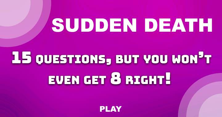 Banner for Sudden Death Quiz