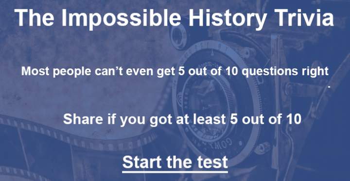 Banner for The Impossible History Trivia