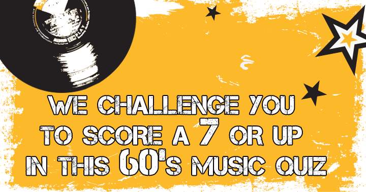 Banner for 60's music quiz