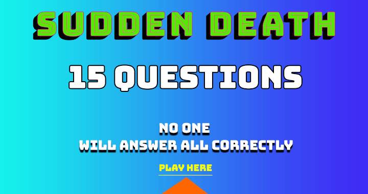 Banner for Sudden death Quiz