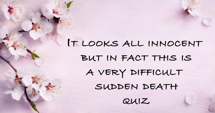 Banner for Is this an innocent sudden death quiz?