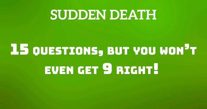 Banner for Sudden Death Quiz!