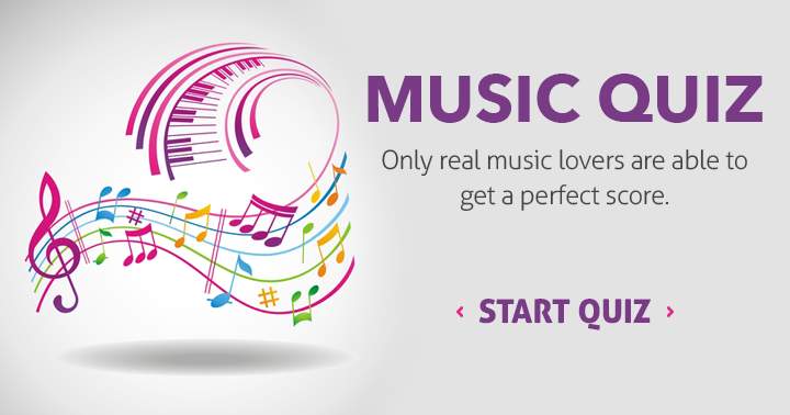 Banner for Only real music lovers can score a perfec score of 8 or better.