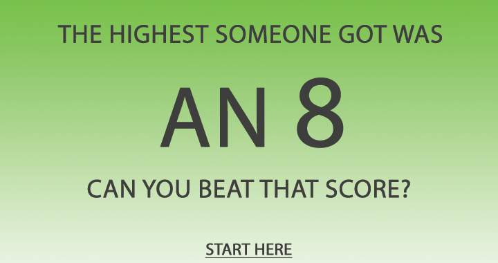 Banner for Can you beat this score?