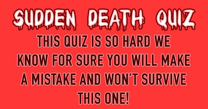 Banner for Sudden Death Quiz