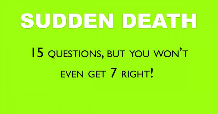 Banner for Sudden Death Quiz