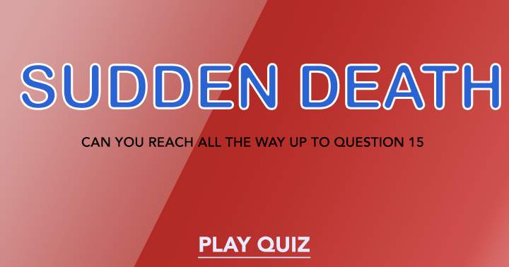 Banner for Sudden Death Quiz