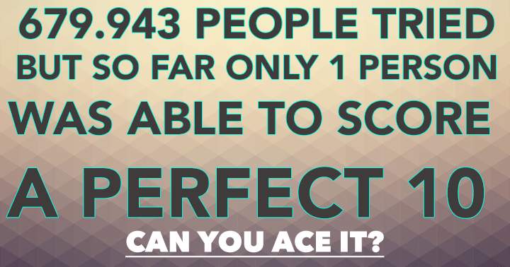 Banner for Are you the first one to ace it?