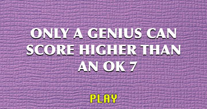 Banner for Only a genius will stand a chance