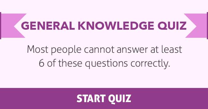 Banner for Try answering 6 questions  about general knowledge.