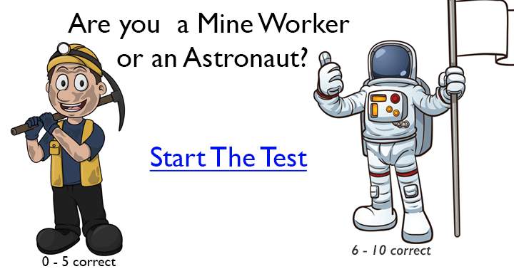 Banner for Score a 6 or higher in this general knowledge quiz to be the Astronaut 