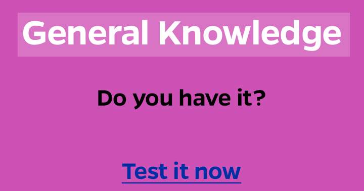 Banner for General  Knowledge