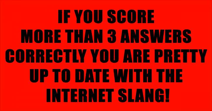 Banner for Are you up to date with the internet slang?