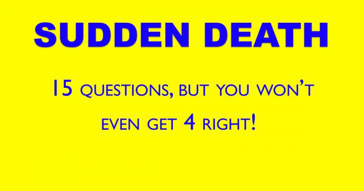 Banner for General Sudden Death Quiz