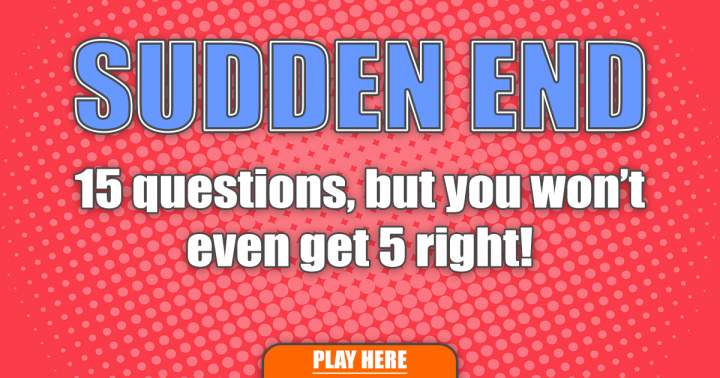 Banner for Hard Sudden End Quiz