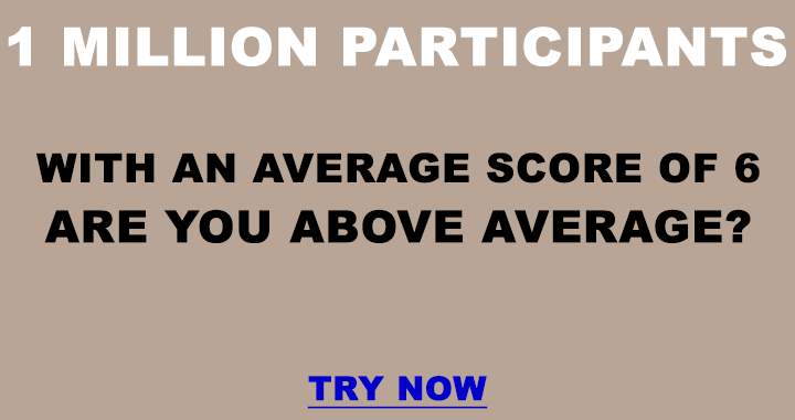 Banner for Are you above average?