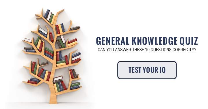 Banner for General Knowledge. Can you answer these 10 questions correctly?