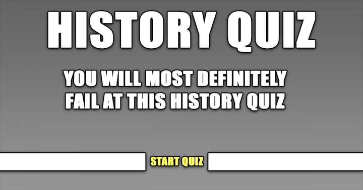 Banner for History Quiz