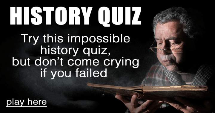 Banner for Impossible History Quiz