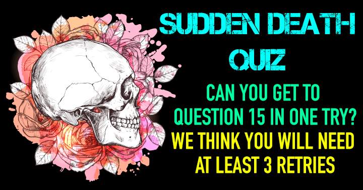 Banner for This is a hard sudden death quiz.