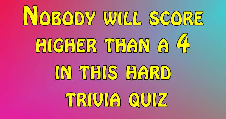 Banner for Hard Trivia Quiz