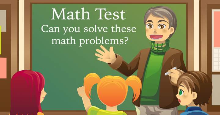 Banner for Math Test