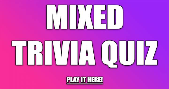 Banner for Mixed Trivia Quiz