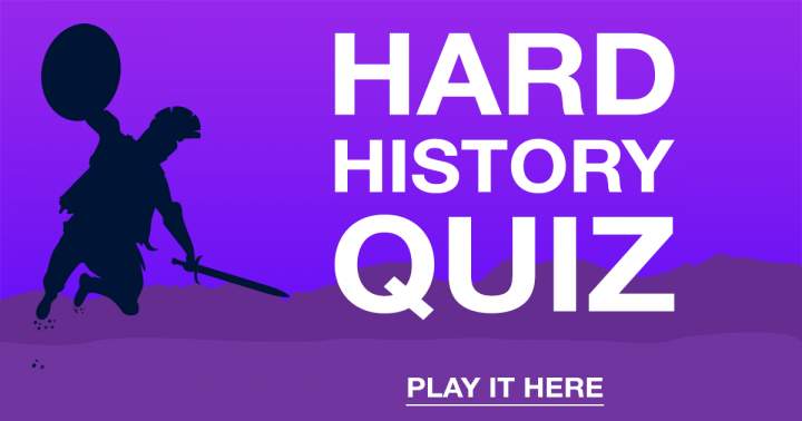 Banner for HARD History Quiz