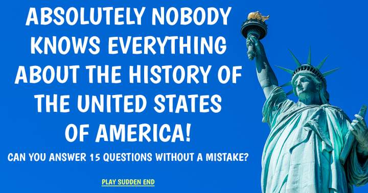 Banner for History Quiz About The United States Of America