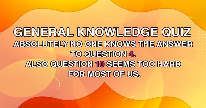 Banner for General Knowledge Quiz