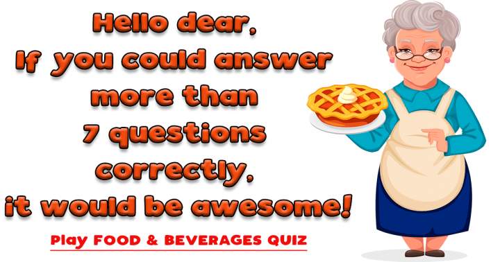 Banner for Food & Beverages Quiz