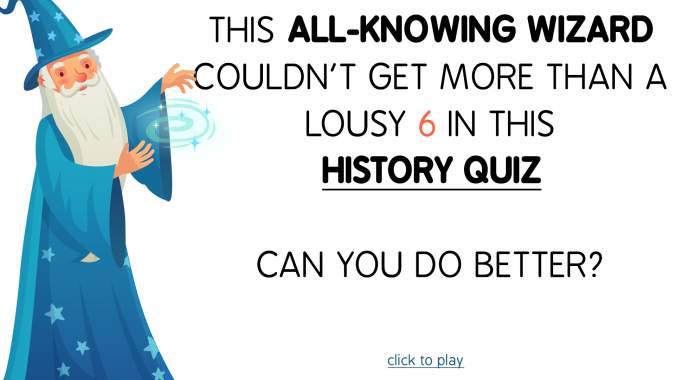 Banner for History Quiz