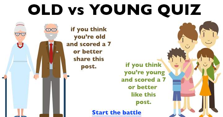 Banner for Old vs Young. Who will win?