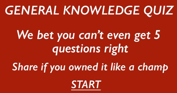 Banner for General Knowledge Quiz