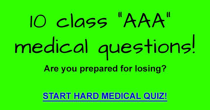 Banner for Brand new but tough medical quiz!