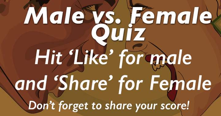 Banner for Male vs. Female Quiz