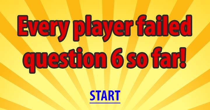 Banner for Are you able to beat question 6?