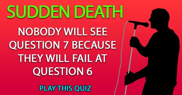 Banner for Sudden Death Quiz