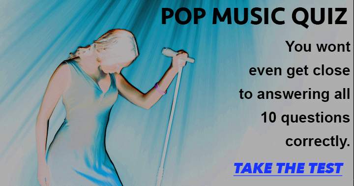 Banner for pop Music Quiz. You won't even get close to answering them all correctly.