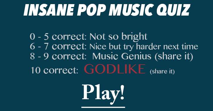 Banner for Insane Pop Music Quiz